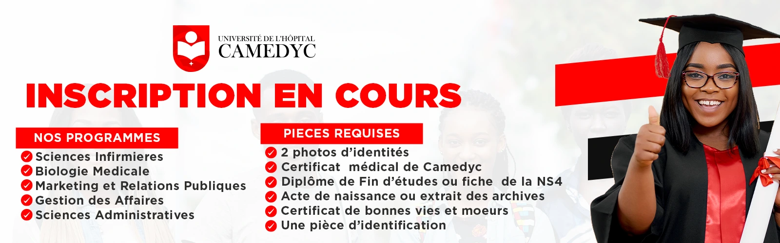 Enskripsyon inivesite camedyc